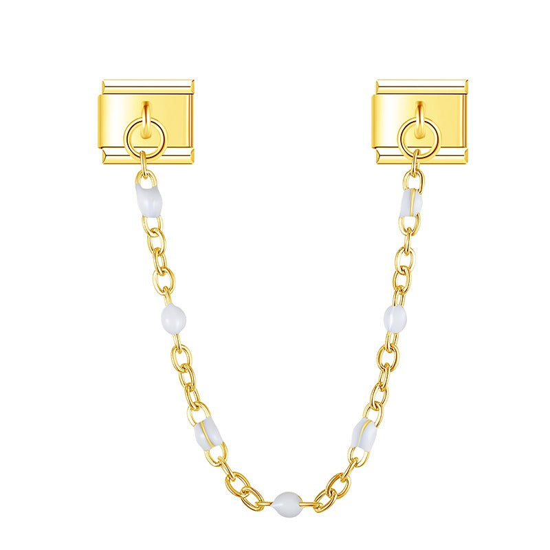 Shell Beads Chains silver&gold