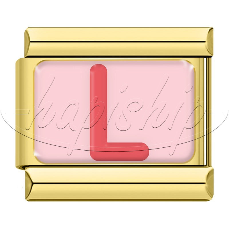 Golden Red 26 English Letters  TZ065