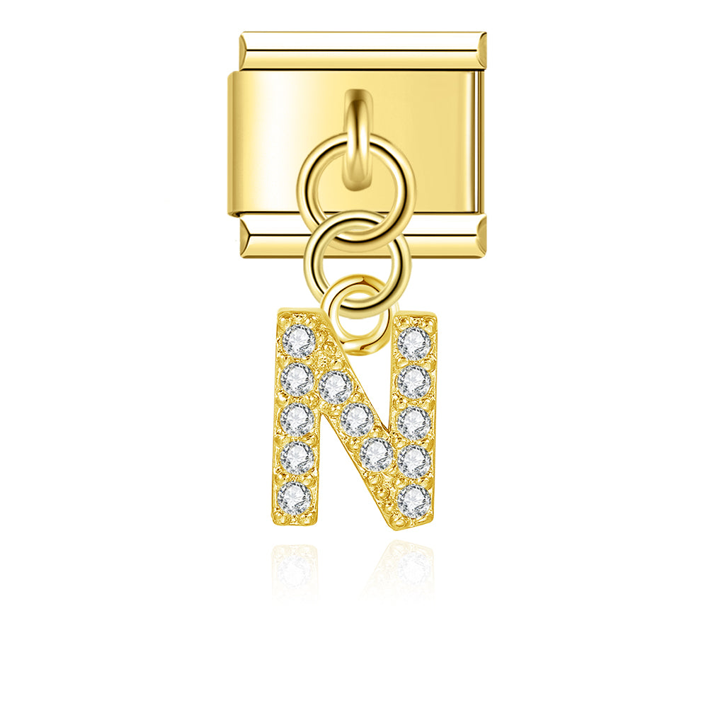 gold / silver  Letters charms  DJ2293
