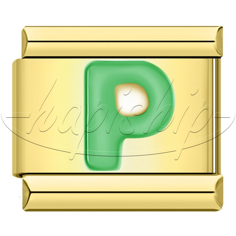 Golden Green 26 Letter DJ2024