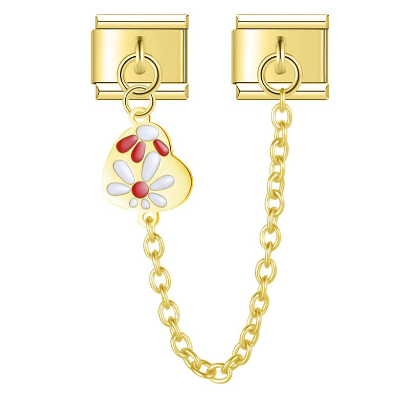 Heart Flower Leaf Ladybug DJ1713