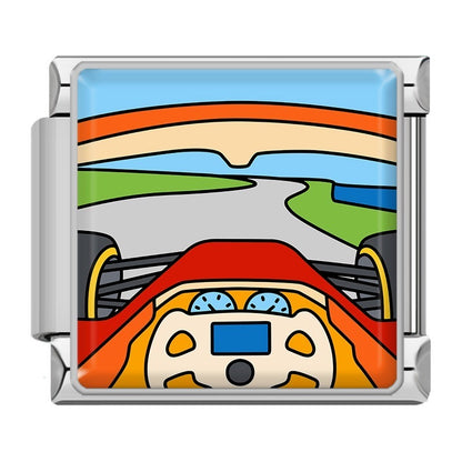 Racing Series F1 Italian Charms — Formula 1 & Motorsport Icon 9mm Bracelet Links