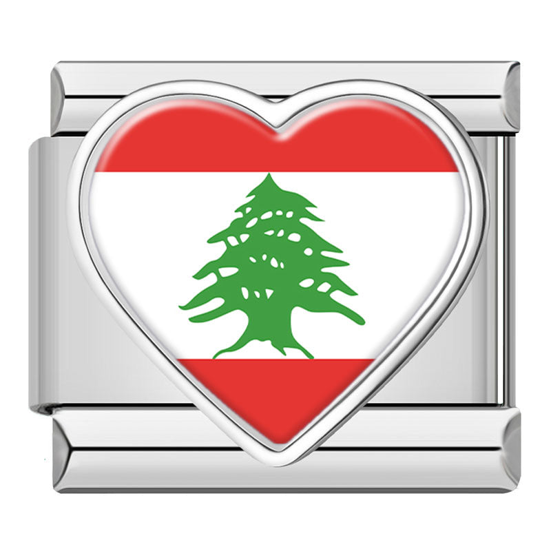 Silver Heart National Flag world countries