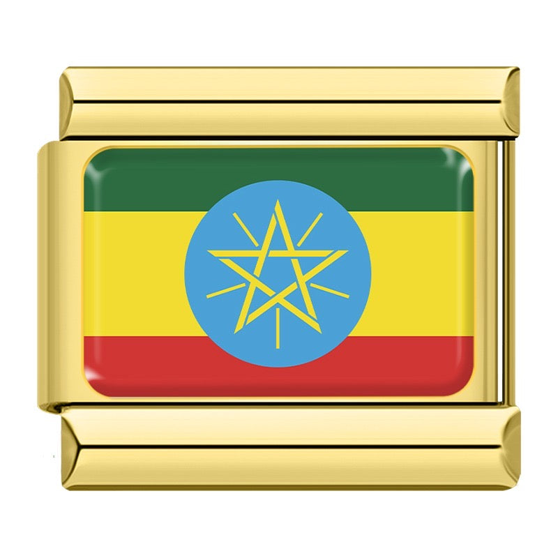 National Flag Golden charms