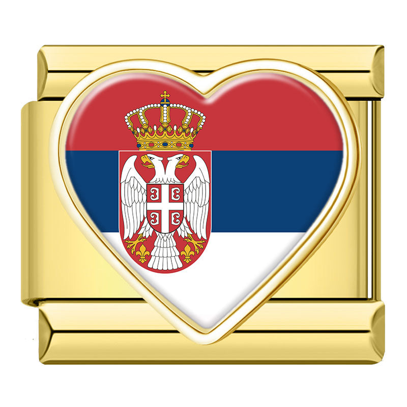 Golden Heart National Flags world