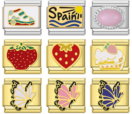 Flower Butterfly Cherry  Strawberry DJ1543