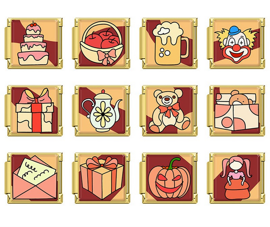 Cake Gift Pumpkin Girl Bear TZ137-Gold