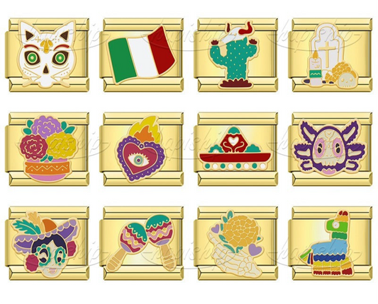 Golden Hrart Cat Flower Skull  DJ1826-A