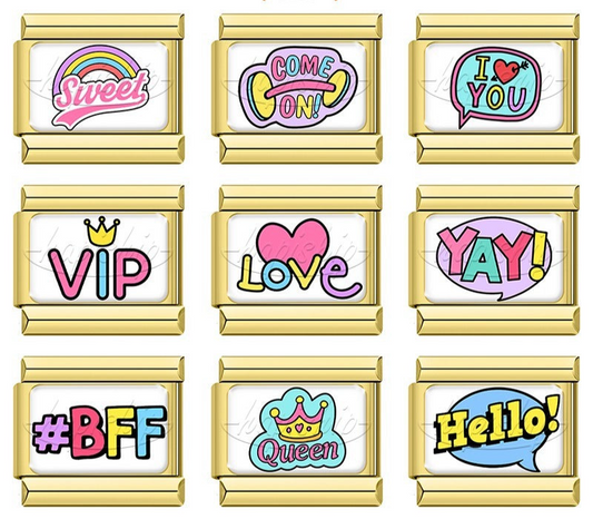 Golden Colored Hope Love Queen TZ022-Gold