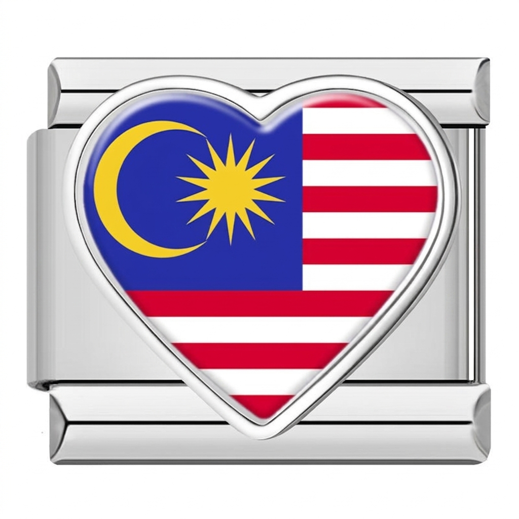 Global Love Heart world heart charms