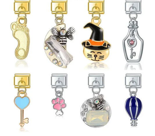 Spider Heart Key Footprints Hot Air Balloon