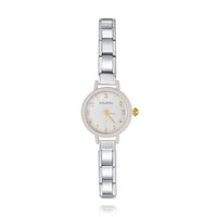 Matte Pop Colour Round Italian Charm Watch — Bold Colour Dial Watch Bracelet