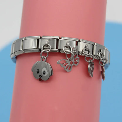 Enamel Unicorn Horn Dangle Charm for Charm Bracelets