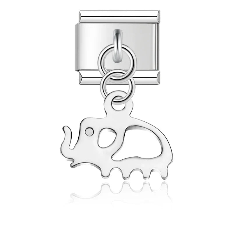 The Animal & Icon Silhouette Dangle Charm in Silver