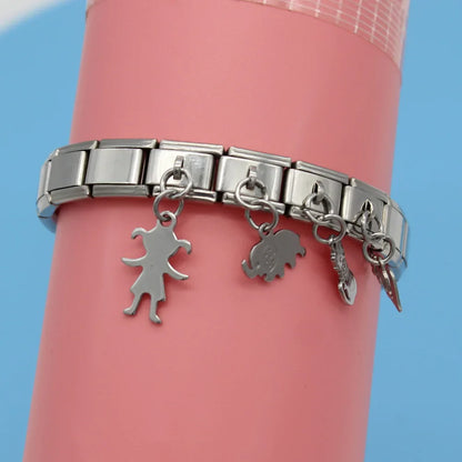 Enamel Unicorn Horn Dangle Charm for Charm Bracelets
