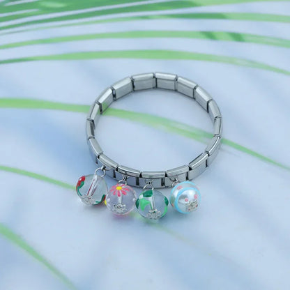 Enamel Rabbit & Bunny Dangle Charm