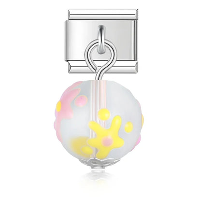 Enamel Rabbit & Bunny Dangle Charm
