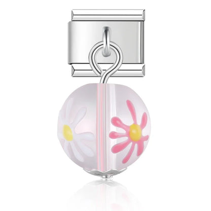 Enamel Rabbit & Bunny Dangle Charm