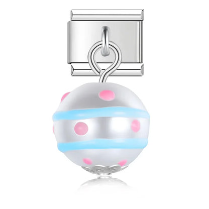Enamel Rabbit & Bunny Dangle Charm