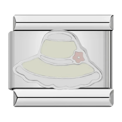 Heart, Hat, Teacup, Elephant & Dragonfly Italian Charms — Whimsical Bracelet Links