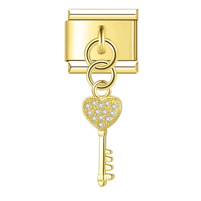 The Cherry, Watermelon, Key & Dazzling Dangle Charm