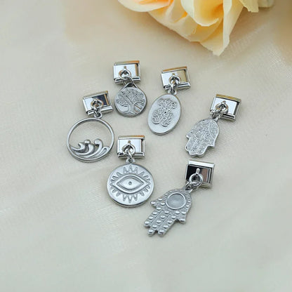 The Minimalist Silver Talisman & Nature Dangle Charm