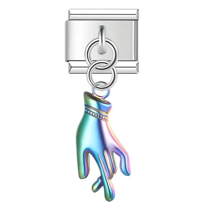 Enamel Elephant Dangle Charm