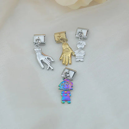 Enamel Elephant Dangle Charm
