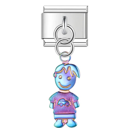 Enamel Elephant Dangle Charm