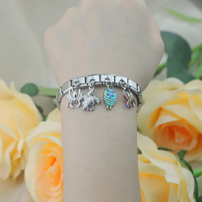 Enamel Hamsa Hand & Protection Dangle Charm for Charm Bracelets