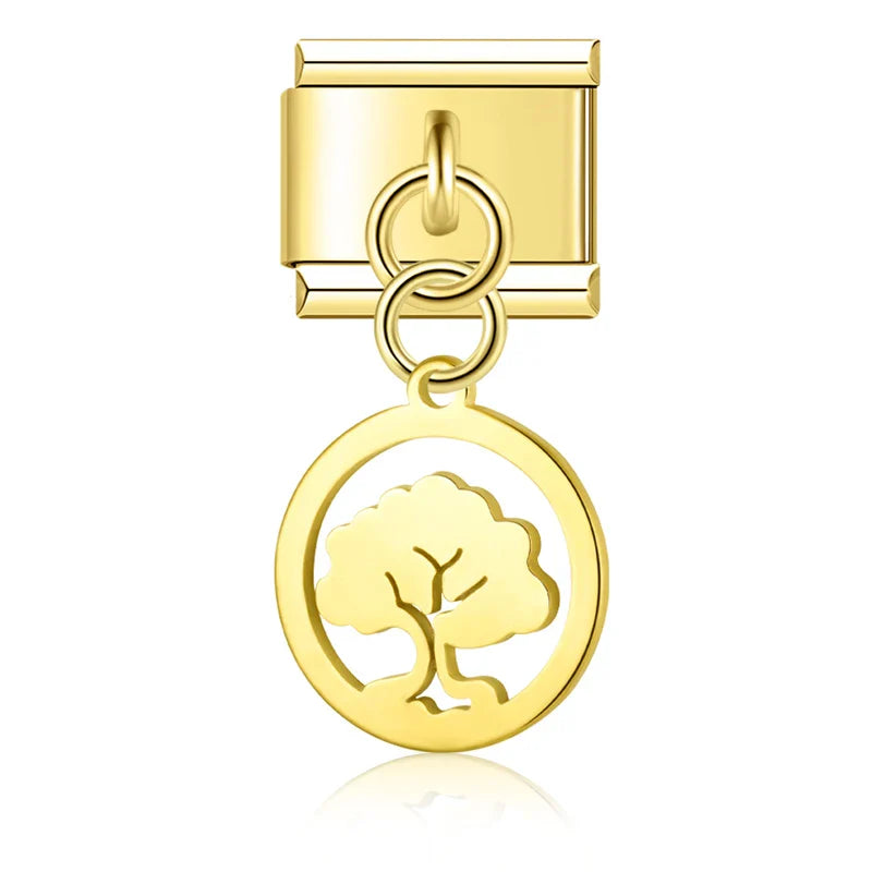 Silver&Gold pendant charms