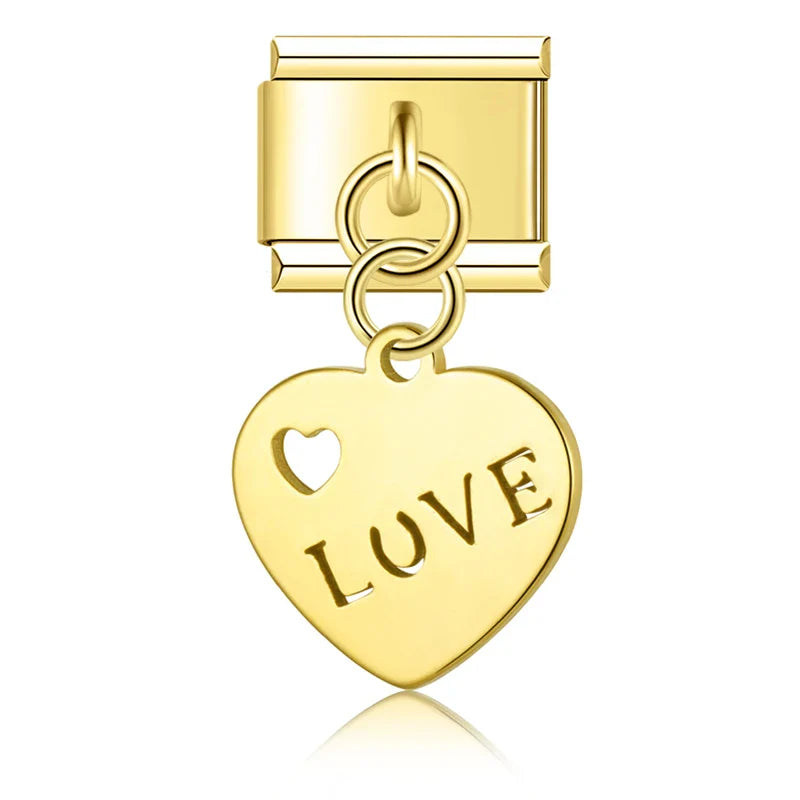 Silver&Gold pendant charms
