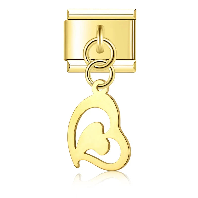 Silver&Gold pendant charms