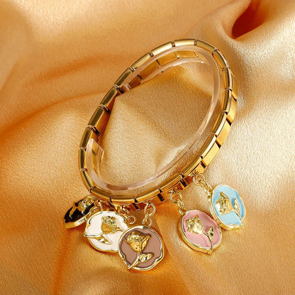 Enamel Cactus & Desert Plant Dangle Charm for Charm Bracelets