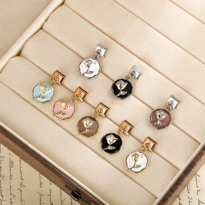 Enamel Cactus & Desert Plant Dangle Charm for Charm Bracelets