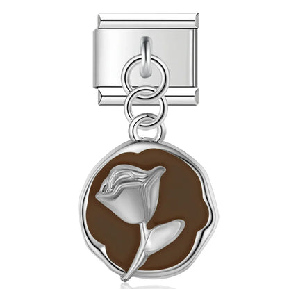 Enamel Cactus & Desert Plant Dangle Charm for Charm Bracelets