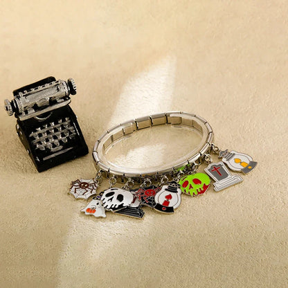Enamel Shooting Star & Comet Dangle Charm for Charm Bracelets