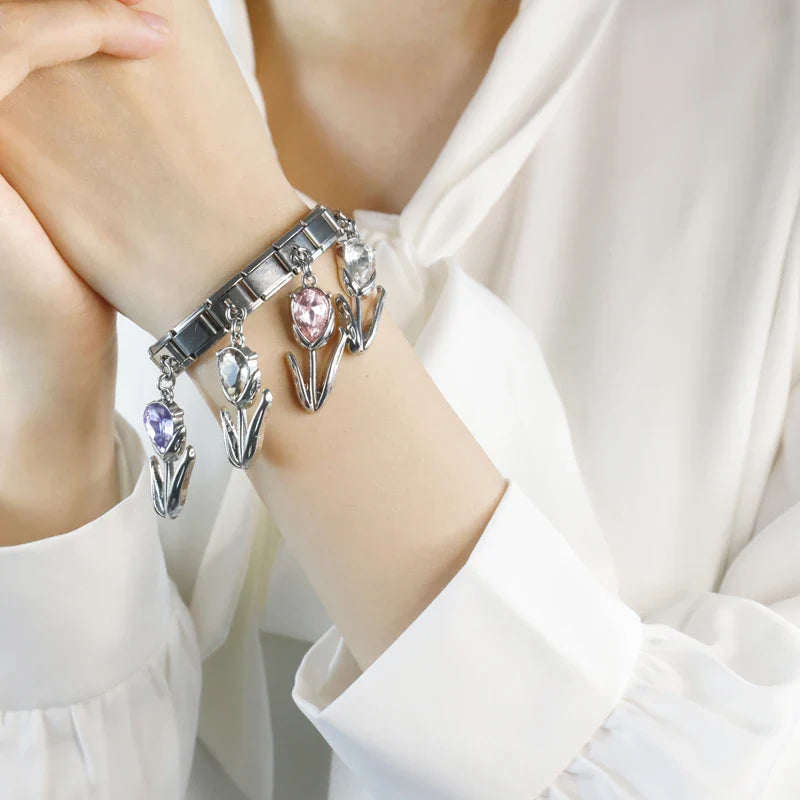 Sell Romantic Tulip Flower Shiny DJ757