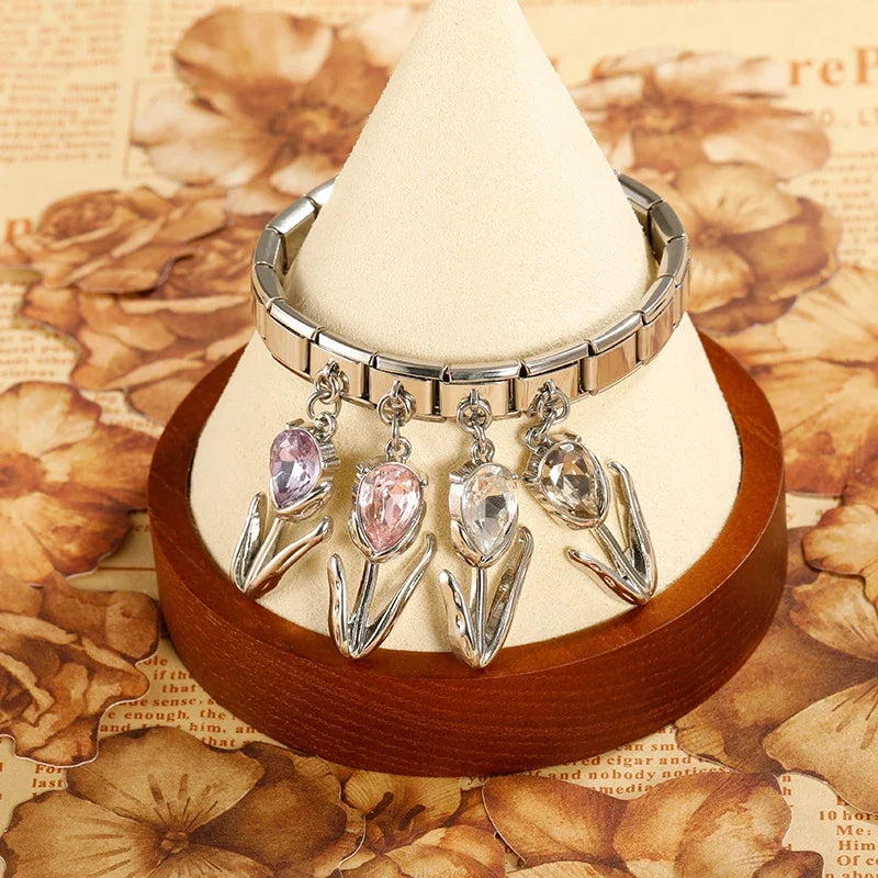 Sell Romantic Tulip Flower Shiny DJ757