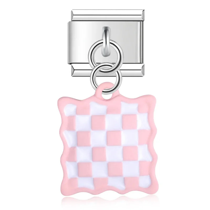 Colored Square Flower Heart Love