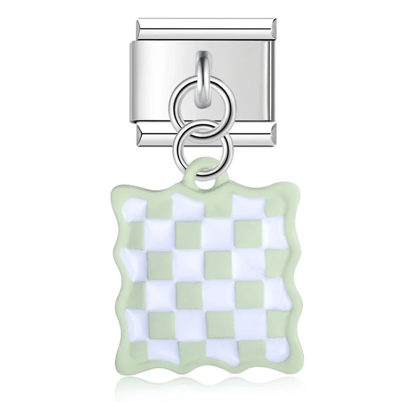Colored Square Flower Heart Love