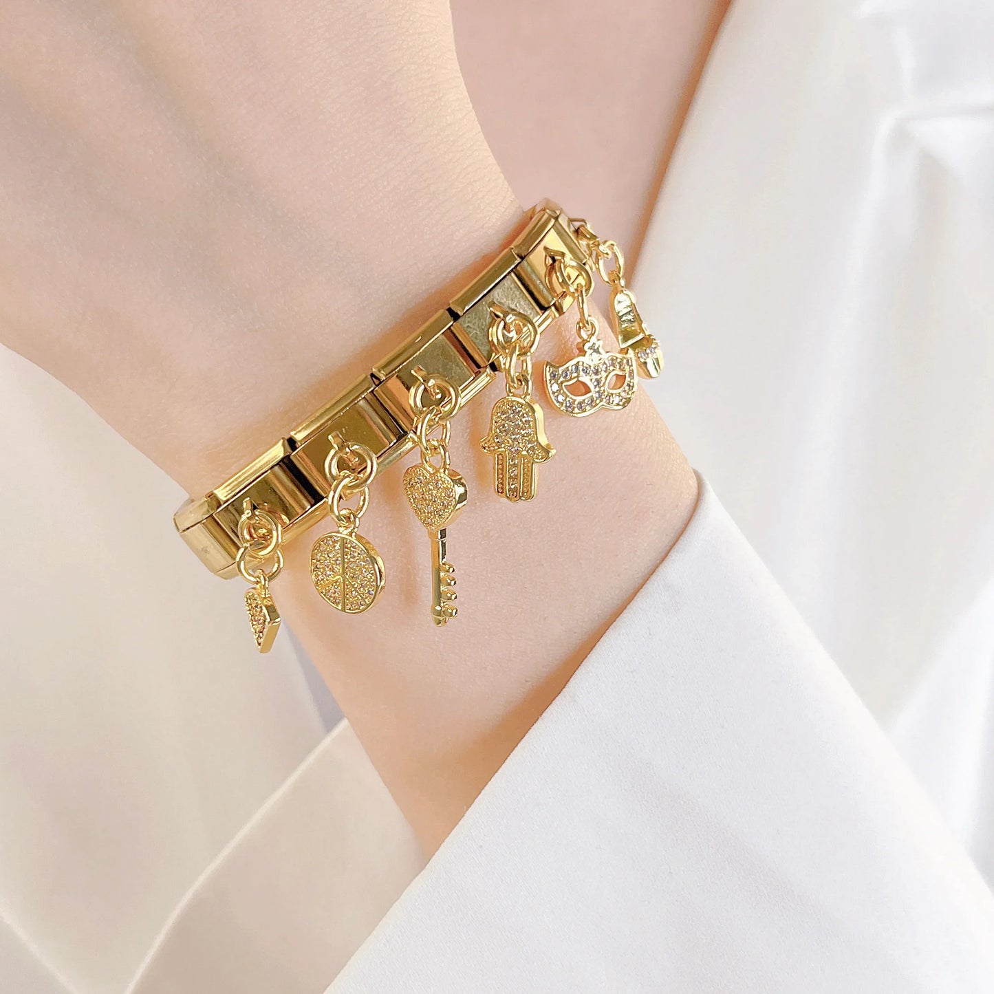 Daisy Fashion Palm Mask High heels Dazzling DJ622