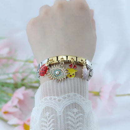 Flower, Eye, Mouse, Rainbow & Ladybug Charms