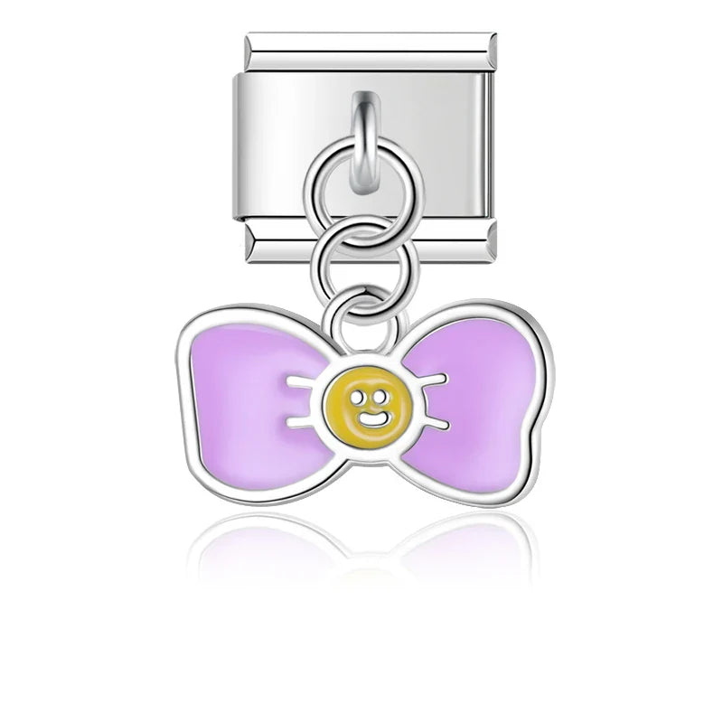 funny Bear Flower Cherry Tulip Heart Bowknot charms