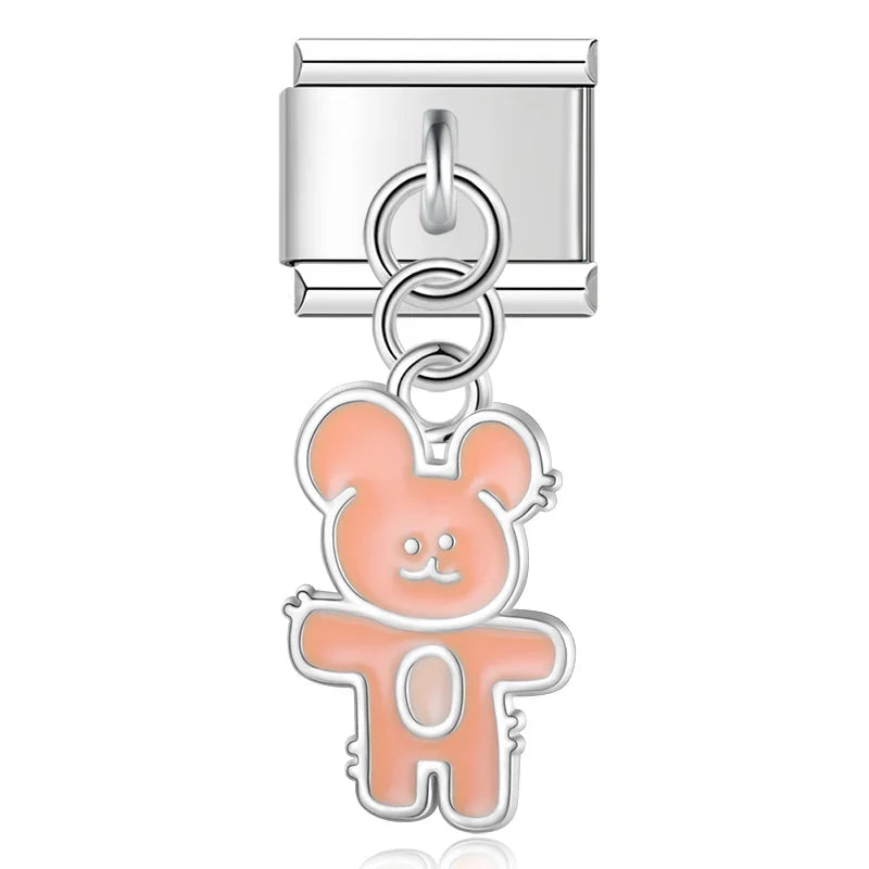 funny Bear Flower Cherry Tulip Heart Bowknot charms