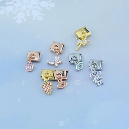 Enamel High Heel Shoe & Stiletto Dangle Charm for Charm Bracelets