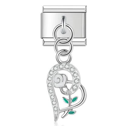 Enamel Cupcake & Birthday Cake Dangle Charm for Charm Bracelets
