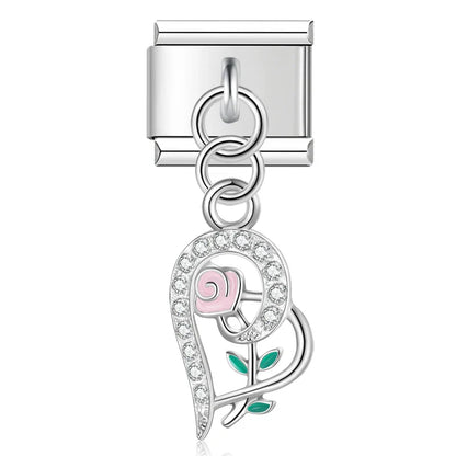 Enamel Cupcake & Birthday Cake Dangle Charm for Charm Bracelets