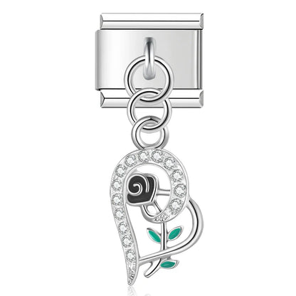 Enamel Cupcake & Birthday Cake Dangle Charm for Charm Bracelets