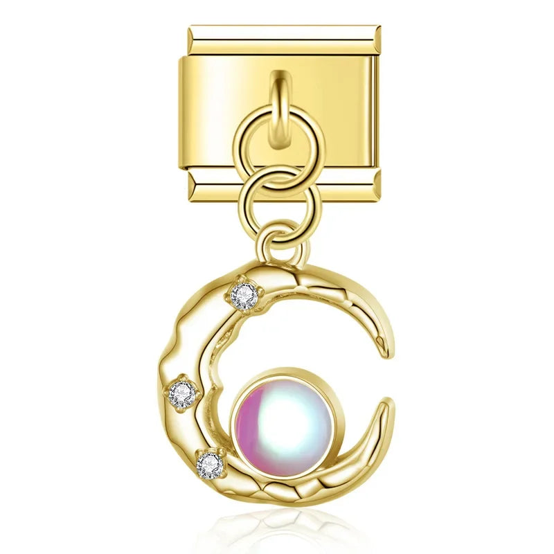 Cross Heart Moon Crown DJ804